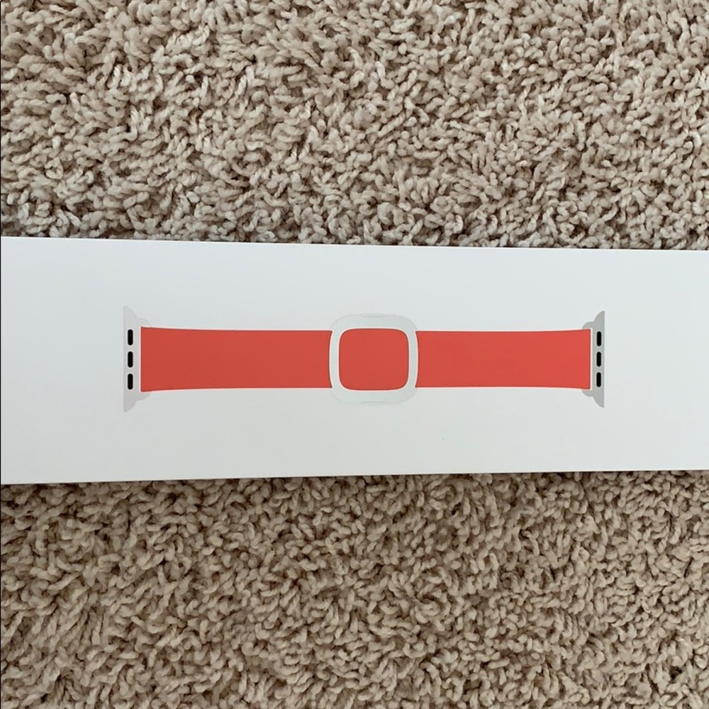 Apple Watch band pink citrus modern buckle 40mm